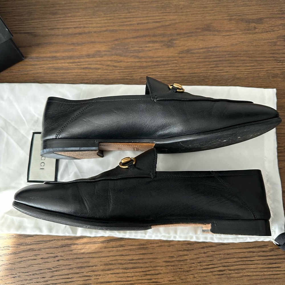 Gucci Women's Brixton Leather Horsebit Loafers (41.5) - Picture 7 of 9